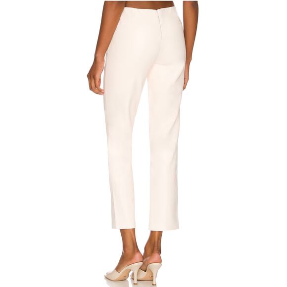 NBD White Faux Leather Pants MEDIUM Ankle Quiet Luxury Designer Revolve $228 NEW - Picture 3 of 9